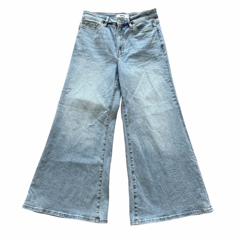 Mica Super Wide Leg Palazzo Crop Jeans Size 29
